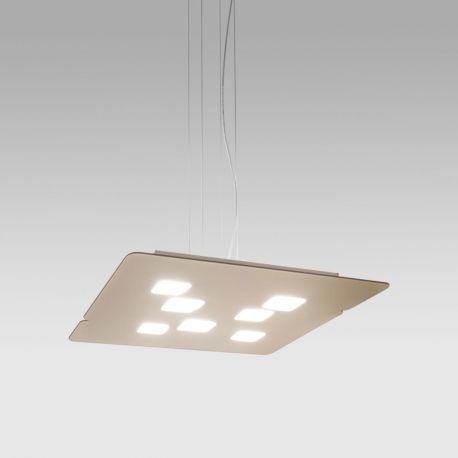 Pendule, Lustre suspendate - Lustra suspendata moderna GISELLE 54x54cm, alb, gri sau argintiu