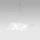 Pendule, Lustre suspendate - Lustra suspendata moderna GISELLE 54x54cm, alb, gri sau argintiu