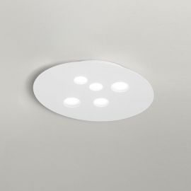 Plafoniere - Plafoniera moderna Luna 50x60cm, alb sau gri