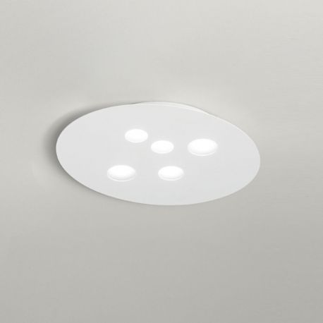 Plafoniere - Plafoniera moderna Luna 50x60cm, alb sau gri
