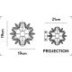 Aplice, corpuri de iluminat pentru pereti - Aplica de perete LED cristal design lux elegant BELLE