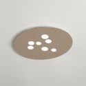 Plafoniera moderna Luna 60x72,5cm, alb sau gri