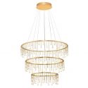 Lustra LED design ambiental deosebit cu 3 inele Stellar 80cm