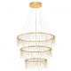 Lustra LED design ambiental deosebit cu 3 inele Stellar 80cm