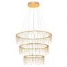 Lustra LED design ambiental deosebit cu 3 inele Stellar 80cm