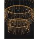 Candelabre, Lustre - Lustra LED design ambiental deosebit cu 3 inele Stellar 80cm