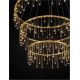 Candelabre, Lustre - Lustra LED design ambiental deosebit cu 3 inele Stellar 80cm
