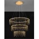 Candelabre, Lustre - Lustra LED design ambiental deosebit cu 3 inele Stellar 80cm