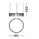 Candelabre, Lustre - Lustra LED design ambiental deosebit Stellar 80cm