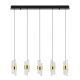 Pendule, Lustre suspendate - Lustra cu 5 pendule LED design modern Seneca