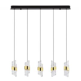 Lustra cu 5 pendule LED design modern Seneca