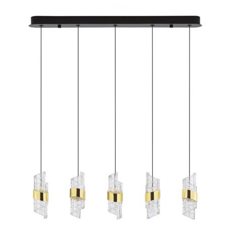 Pendule, Lustre suspendate - Lustra cu 5 pendule LED design modern Seneca