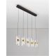 Pendule, Lustre suspendate - Lustra cu 5 pendule LED design modern Seneca