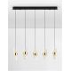 Pendule, Lustre suspendate - Lustra cu 5 pendule LED design modern Seneca