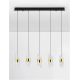 Pendule, Lustre suspendate - Lustra cu 5 pendule LED design modern Seneca