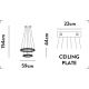 Candelabre, Lustre - Lustra LED cristal design lux circular Tier 2