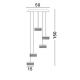 Pendule, Lustre suspendate - Lustra cu 5 pendule LED design modern Bion