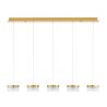 Lustra cu 5 pendule LED design modern Bion