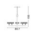 Candelabre, Lustre - Candelabru LED design modern cu 8 brate Bion
