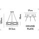 Pendule, Lustre suspendate - Lustra LED suspendata design modern Belle