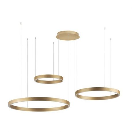 Pendule, Lustre suspendate - Lustra LED circulara cu 3 inele 80/60/40cm ELOWEN