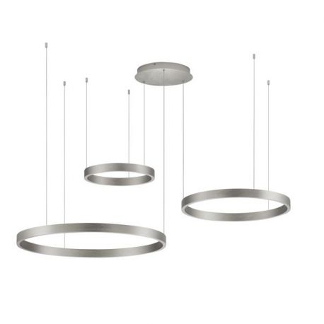 Pendule, Lustre suspendate - Lustra LED circulara cu 3 inele 80/60/40cm ELOWEN