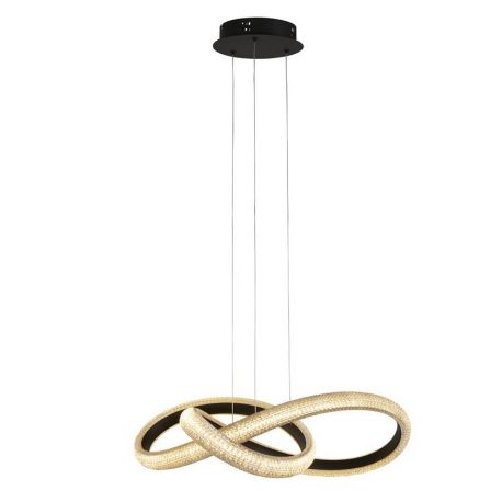Pendule, Lustre suspendate - Lustra LED suspendata design modern Belle negru