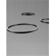 Pendule, Lustre suspendate - Lustra LED circulara cu 3 inele 80/60/40cm ELOWEN