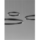 Pendule, Lustre suspendate - Lustra LED circulara cu 3 inele 80/60/40cm ELOWEN