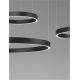 Pendule, Lustre suspendate - Lustra LED circulara cu 3 inele 80/60/40cm ELOWEN