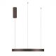Pendule, Lustre suspendate - Lustra LED circulara ELOWEN 60cm, maro