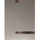 Pendule, Lustre suspendate - Lustra LED circulara ELOWEN 60cm, maro