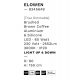 Pendule, Lustre suspendate - Lustra LED circulara ELOWEN 60cm, maro