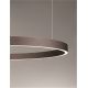 Pendule, Lustre suspendate - Lustra LED circulara ELOWEN 80cm, maro