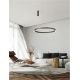 Pendule, Lustre suspendate - Lustra LED circulara ELOWEN 80cm, maro