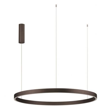 Pendule, Lustre suspendate - Lustra LED circulara ELOWEN 98cm, maro