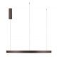 Pendule, Lustre suspendate - Lustra LED circulara ELOWEN 98cm, maro