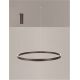 Pendule, Lustre suspendate - Lustra LED circulara ELOWEN 98cm, maro