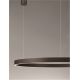 Pendule, Lustre suspendate - Lustra LED circulara ELOWEN 98cm, maro