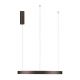 Pendule, Lustre suspendate - Lustra LED circulara PERRINE 60cm, maro