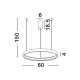 Pendule, Lustre suspendate - Lustra LED circulara PERRINE 60cm, maro