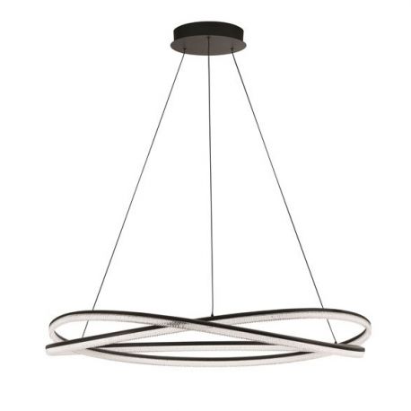 Pendule, Lustre suspendate - Lustra LED CCT moderna cu telecomanda OPEHLIA negru