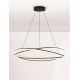 Pendule, Lustre suspendate - Lustra LED CCT moderna cu telecomanda OPEHLIA negru