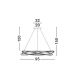 Pendule, Lustre suspendate - Lustra LED CCT moderna cu telecomanda OPEHLIA auriu