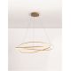 Pendule, Lustre suspendate - Lustra LED CCT moderna cu telecomanda OPEHLIA auriu