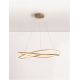 Pendule, Lustre suspendate - Lustra LED CCT moderna cu telecomanda OPEHLIA auriu