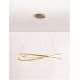 Pendule, Lustre suspendate - Lustra LED CCT moderna cu telecomanda OPEHLIA auriu