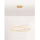 Pendule, Lustre suspendate - Lustra LED CCT moderna cu telecomanda OPEHLIA auriu