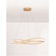 Pendule, Lustre suspendate - Lustra LED CCT moderna cu telecomanda OPEHLIA auriu
