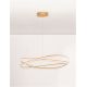 Pendule, Lustre suspendate - Lustra LED CCT moderna cu telecomanda OPEHLIA auriu
